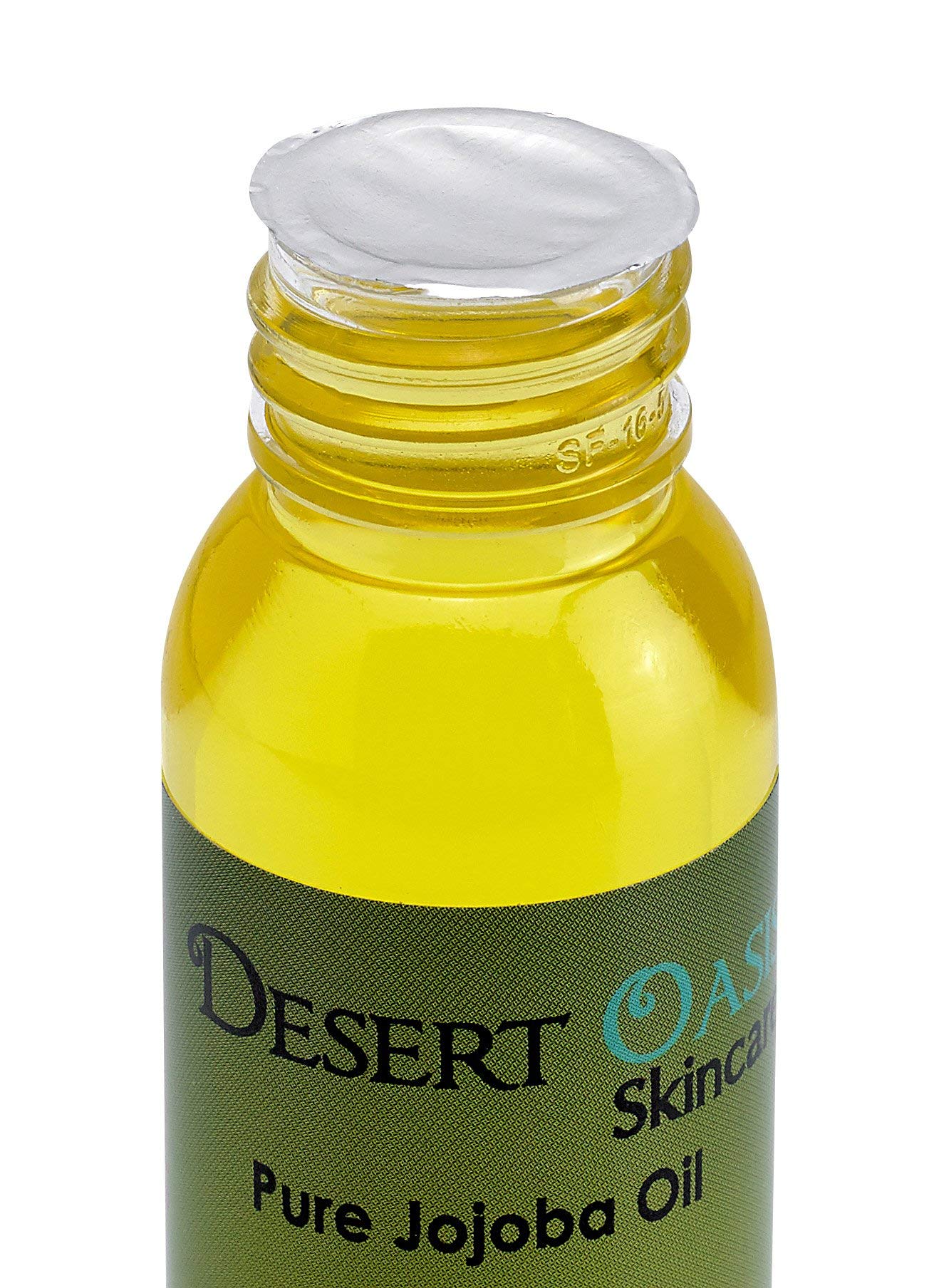 Desert Oasis Skincare | USDA Certified Organic Jojoba Oil – 100% Pure, Cold Pressed Natural Moisturizer for Face, Hair, Skin, Tattoos & Piercings – 4 fl oz (118 ml)