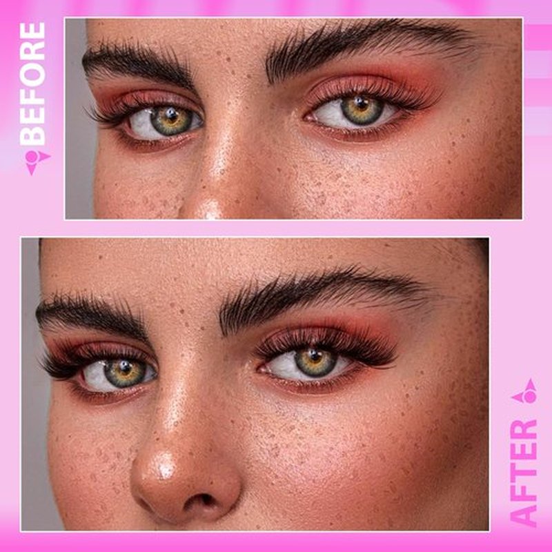 JIMIRE Magnetic Eyelashes Natural Look 2 Pairs Cat Eye Magnetic Lashes with Applicator Reusable Magnetic Eyelashes without Eyeliner No Glue Needed Magnetic Lashes Wispy Eyelashes Easy to Apply