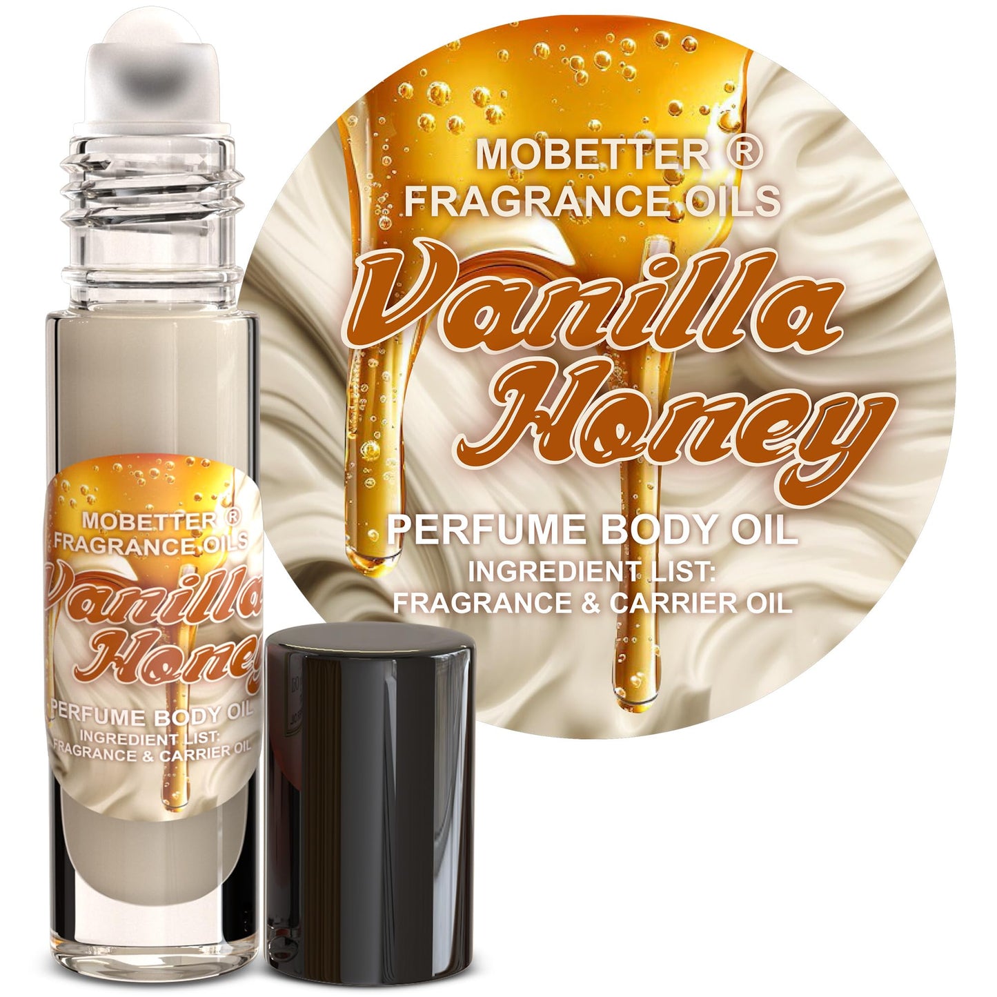 MOBETTER FRAGRANCE OILS Vanilla Honey Perfume Body Oil for Unisex