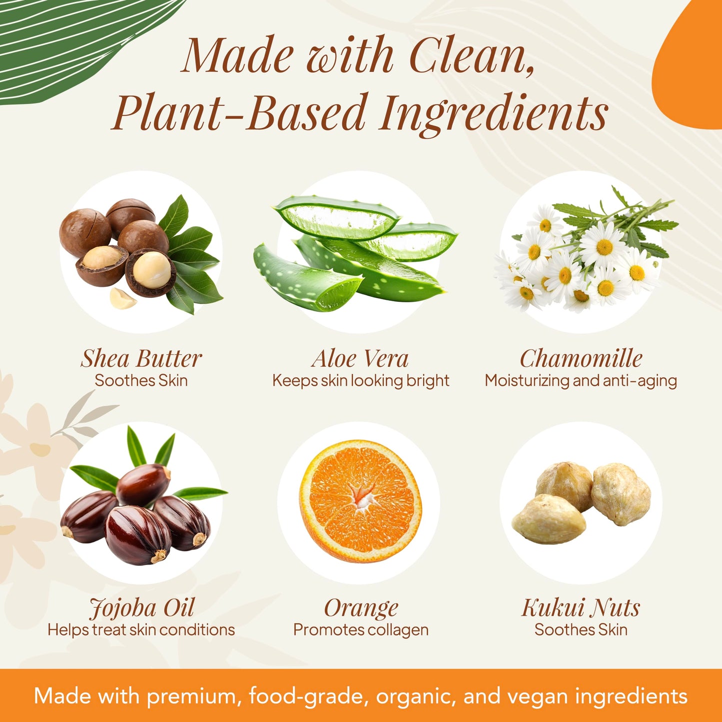 Saavy Naturals Hand Wash – Plant-Based Liquid Hand Soap with Aloe Vera, Shea Butter & Essential Oils – Sulfate-Free, Moisturizing, Food-Grade Ingredients – Sweet Orange – 12 fl oz, 2 pack