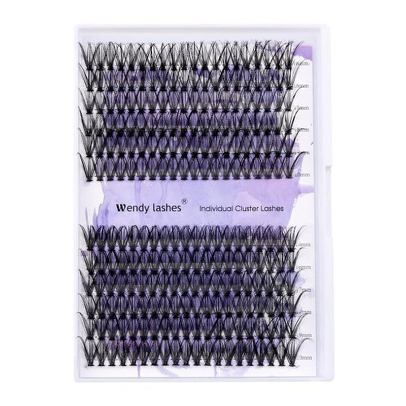 Individual Cluster Lashes 30D/40D Mixed Natural Eyelash Clusters C/D Curl 0.07mm Matte Black Soft 16-20mm DIY Individual Eyelashes Cluster Lashes Extension By Wendy Lashes (30/40D-D,16-20mm Mixed)