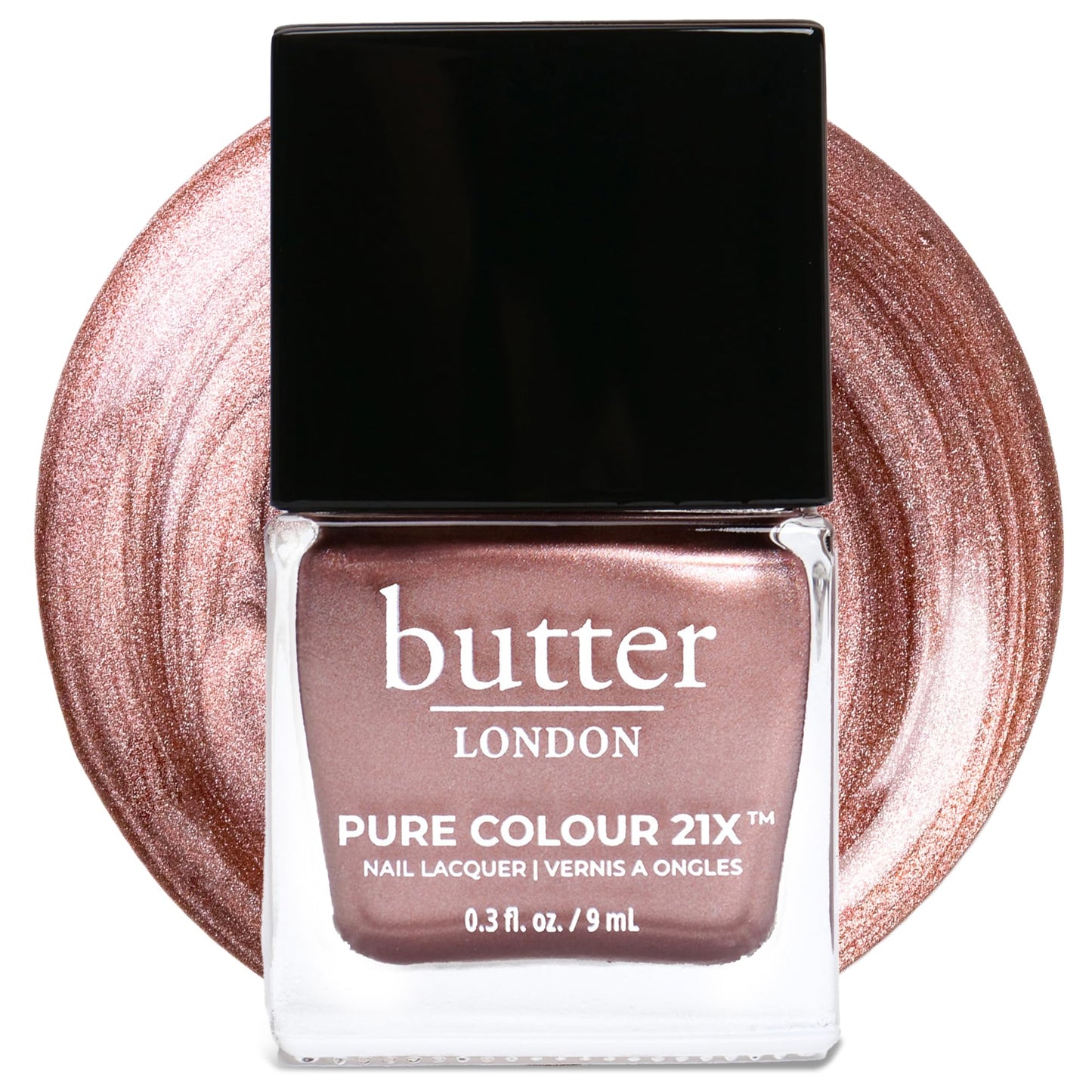 butter LONDON PC21X Nail Lacquer Polish, Bubbly Rose - Fast-Drying, Long Lasting Gel-Like Finish & Chip-Resistant Nail Lacquer Helps Protects & Strengthens Nails - Vegan & Cruelty-Free