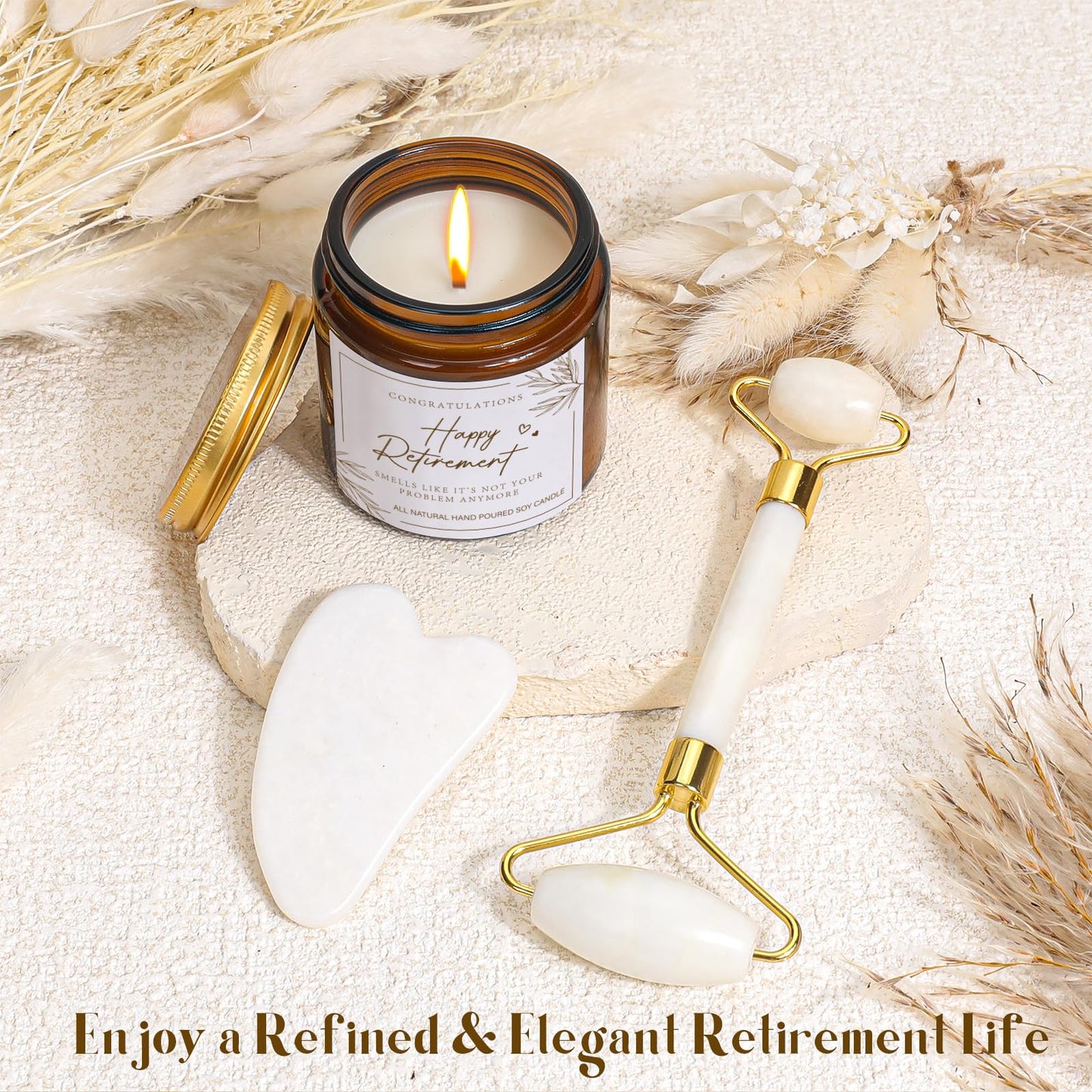 Elysirise Retirement Gift for Woman 2025, Happy Cool Retirement Gifts for Women Coworker Mom Grandma, Boss, Nurse, Friends, Funny Retirement Spa Gifts Basket, Relaxing Self Care Gift Box