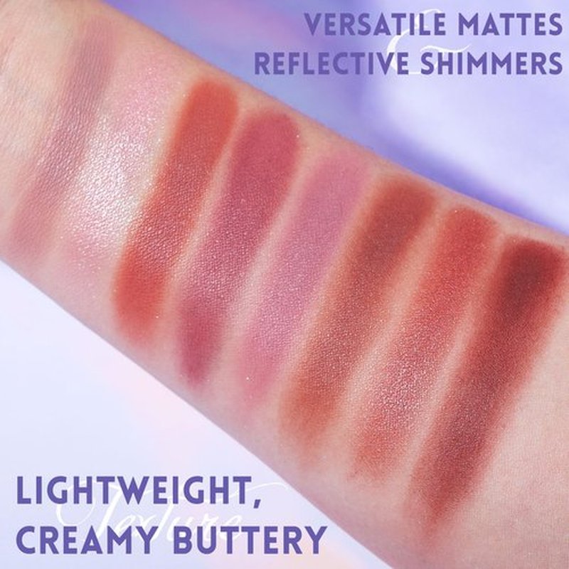 UCANBE Neutral Eyeshadow Makeup Palette, 8 Colors Shimmer Matte Nude Taupe Rose Burgundy Eye Makeup Pallet, Natural Warm Tone High Pigmented Blendable & Buildable Eyes Shadow Kit