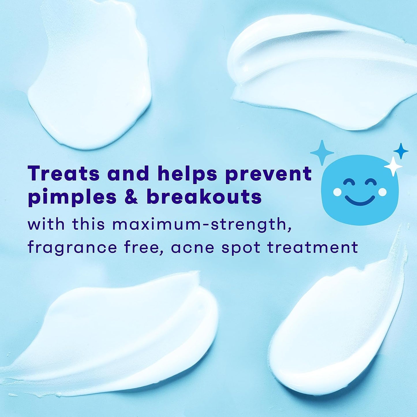 Clean & Clear Persa-Gel 10 Oil-Free Acne Spot Treatment with Maximum Strength 10% Benzoyl Peroxide, Topical Pimple Cream & Acne Gel Medication for Face Acne, Fragrance-Free, 1 fl. oz, 4 Pack