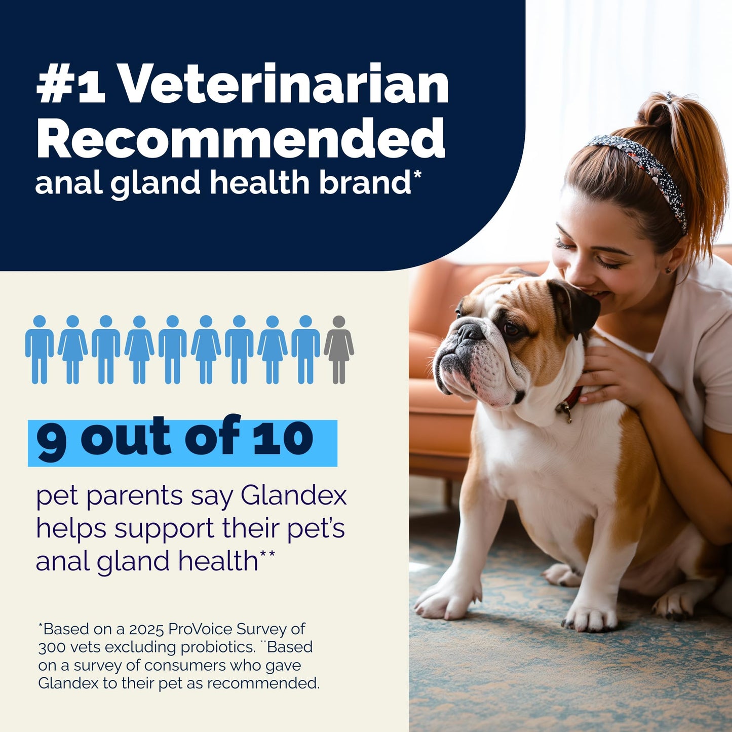Vetnique Glandex for Dogs Anal Gland Powder, Support for Scooting & Fishy Odor, Boot the Scoot Fiber Supplement, Pumpkin Powder & Probiotics for Dogs with Digestive Enzymes
