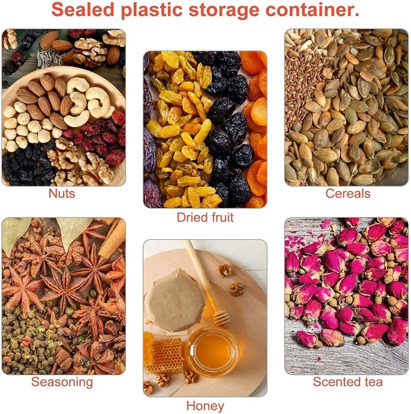 Amber Plastic Cosmetic Jars - Leak Proof Containers for Creams & Lotions | 8 oz, 6 Pack