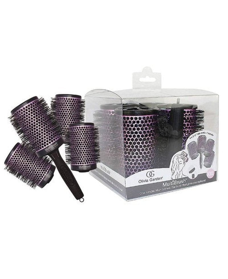Olivia Garden Multibrush Detachable Thermal Styling Hair Brush Set, XXL, 5 Count