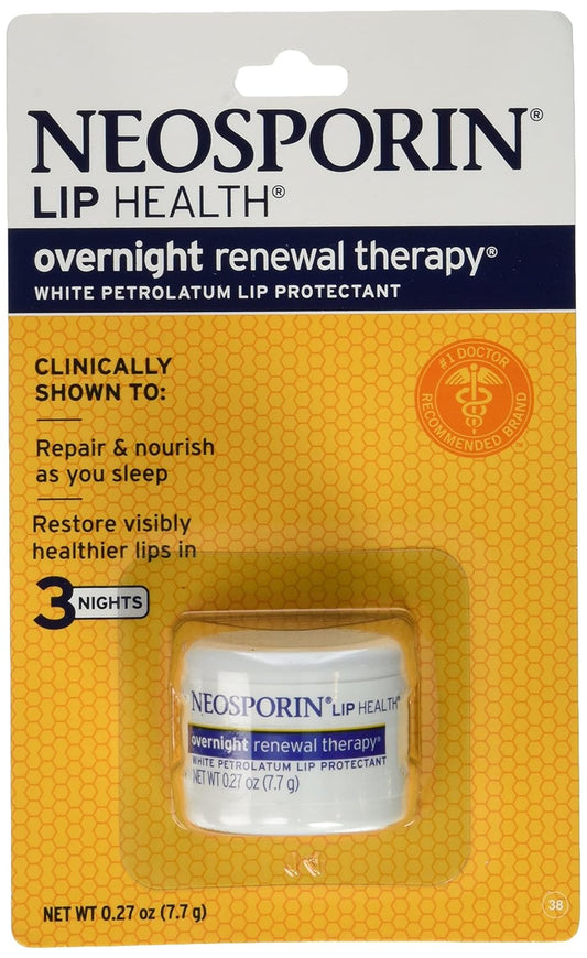 Neosporin Overnight Lip Health Renewal Therapy - 0.27 oz Jar (Pack of 4)