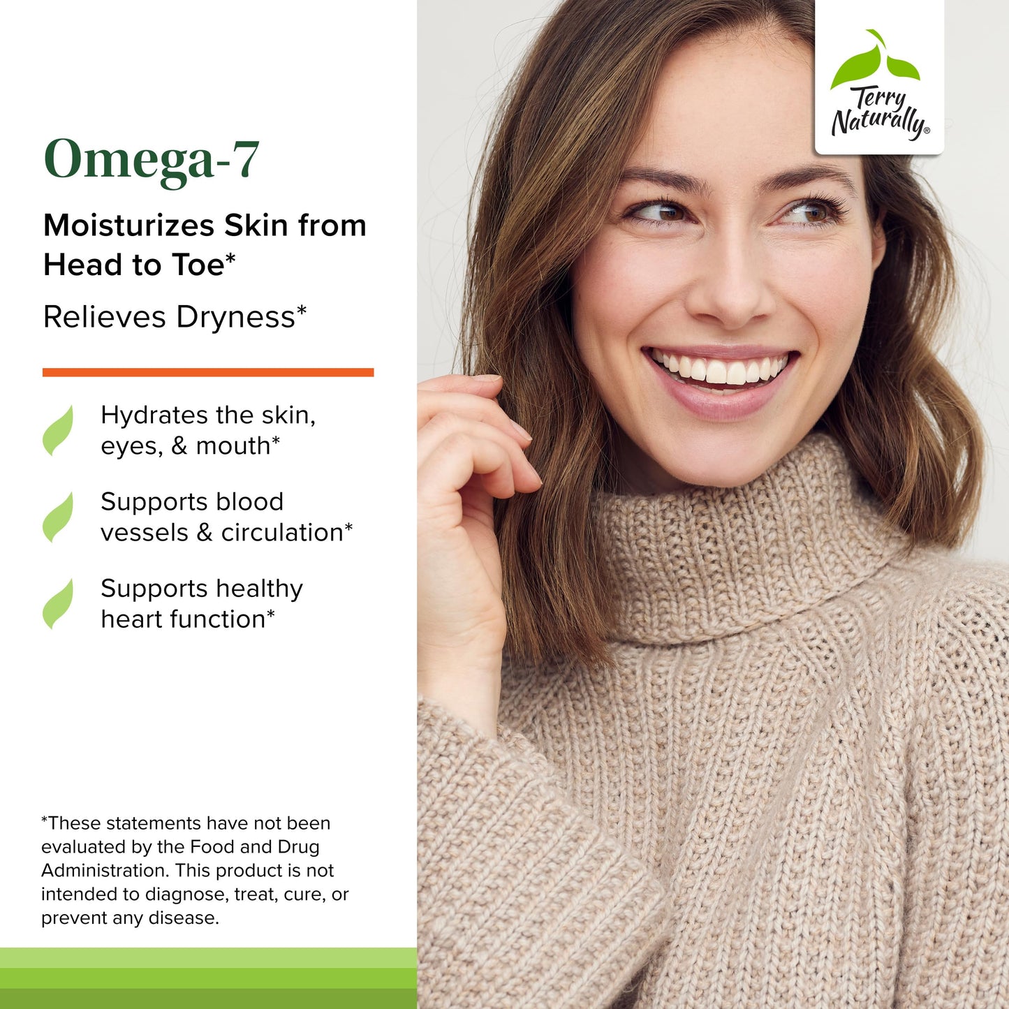 Terry Naturally Omega-7 - Superior Sea Buckthorn Oil - 60 softgels
