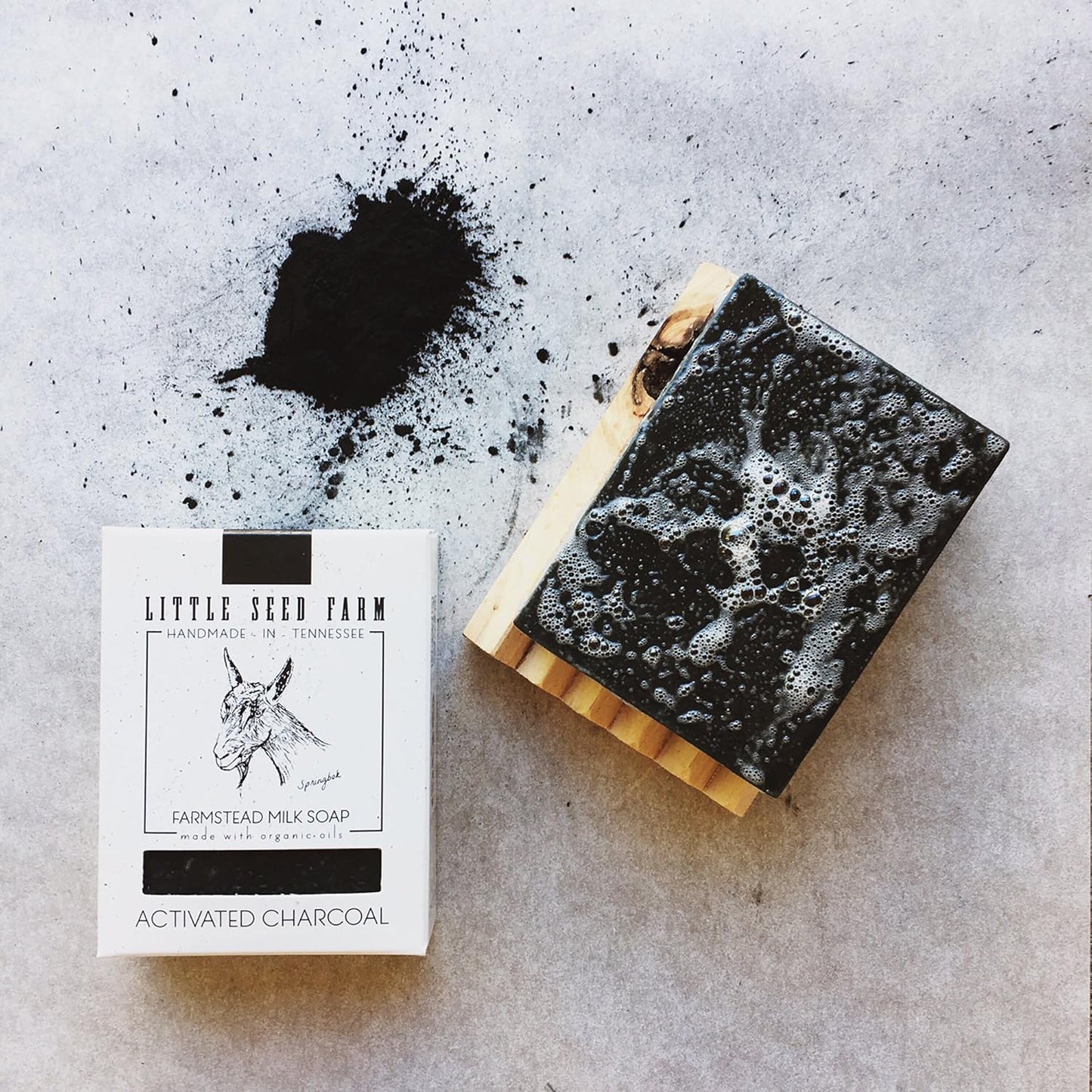 Little Seed Farm Organic Goat’s Milk Soap – 3 Pack of Rosemary Mint Exfoliating Body Bars – Natural, Handmade, Cruelty Free – Energizing and Toning Scrub – Suitable for Sensitive Skin, Net Wt. 4.75oz