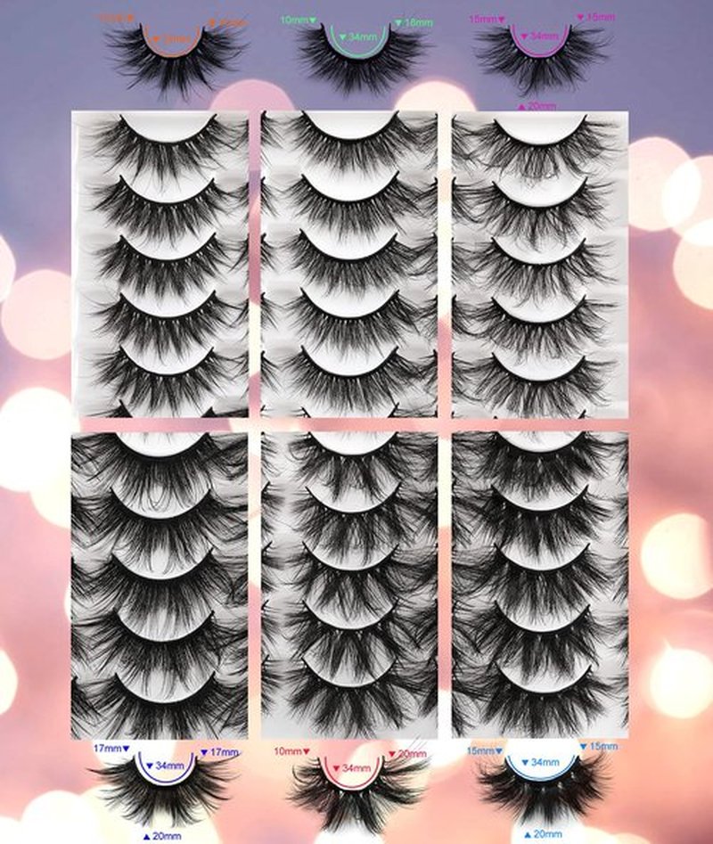 30 Pairs 20MM False Eyelashes ALICE Wholesale 6 Styles Lashes Bulk 6D Fluffy Volume Dramatic Faux Mink Eyelashes Multipack