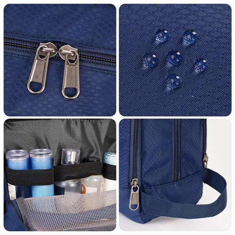 Toiletry Bag for Men Hanging Dopp Kit Water Resistant Shaving Bag Small Toiletry Bag for Traveling (Pure Royal Blue)