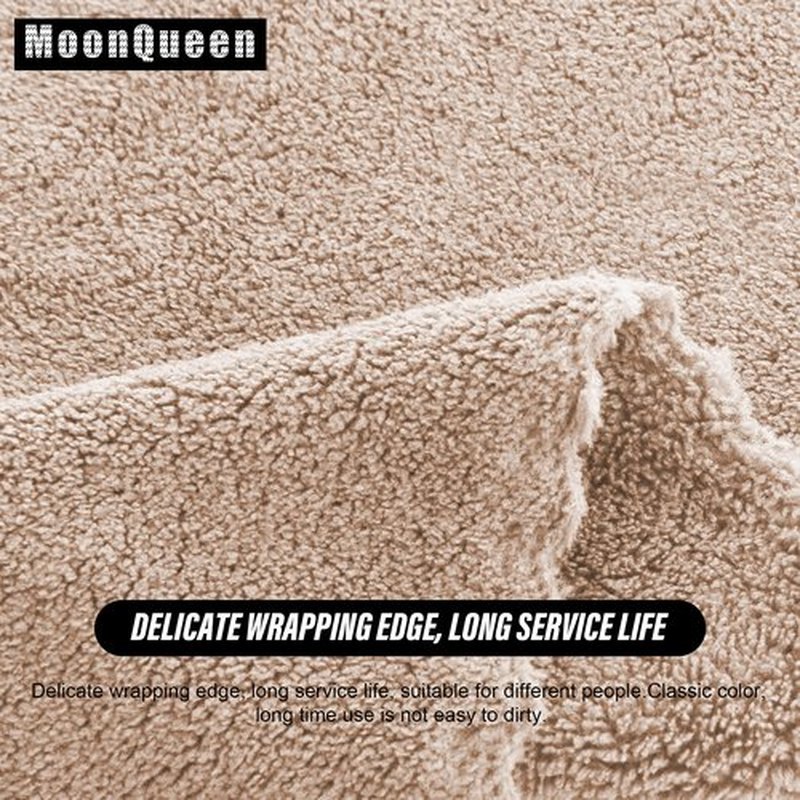 MOONQUEEN Ultra Soft Premium Washcloths Set - 12 x 12 inches - 24 Pack - Quick Drying - Highly Absorbent Coral Velvet Bathroom Wash Clothes - Use as Bath, Spa, Facial, Fingertip Towel (Brown)