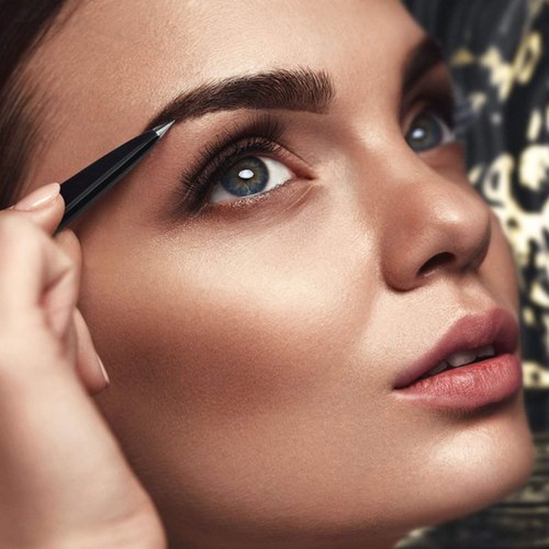 By MILLY Pointed Tweezers | High Carbon Stainless Steel Needle Nose Tweezers | Fine Point Tweezers Precision Hair Removal | Perfectly Aligned & Hand-Filed Sharp Tweezers | Black