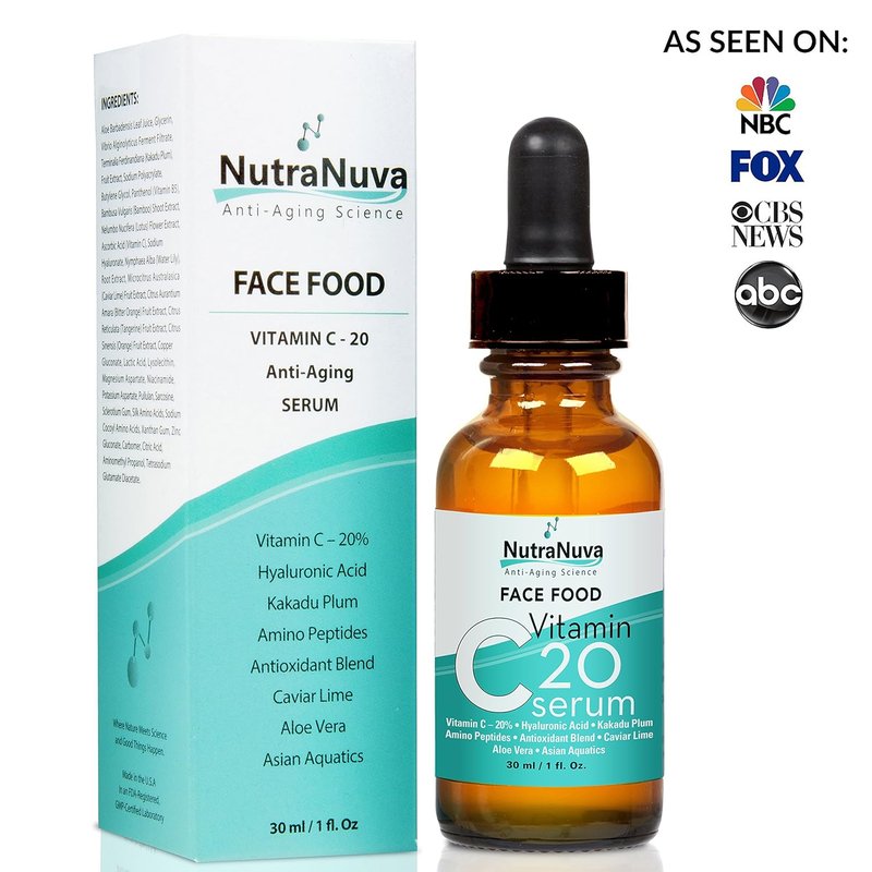 Vitamin C Serum - Anti-Aging Complex with Kakadu Plum & Hyaluronic Acid | 1 Fl. Oz Vegan Formula for Wrinkles & Age Spots