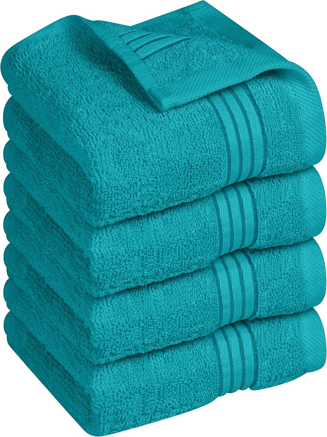 Premium 12-Pack Cotton Wash Cloths - Highly Absorbent & Soft 12x12 for Bathroom, Spa, Gym - Plum