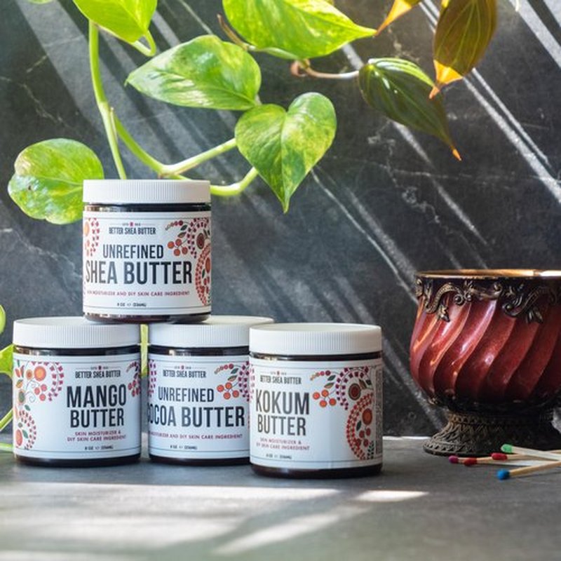 Raw Shea Butter - 100% Pure African Unrefined Shea Butter for Hair - Skin Moisturizer for Face, Body and for Soap Making Base and DIY Whipped Lotion, Oil and Lip Balm - 8 oz Jar