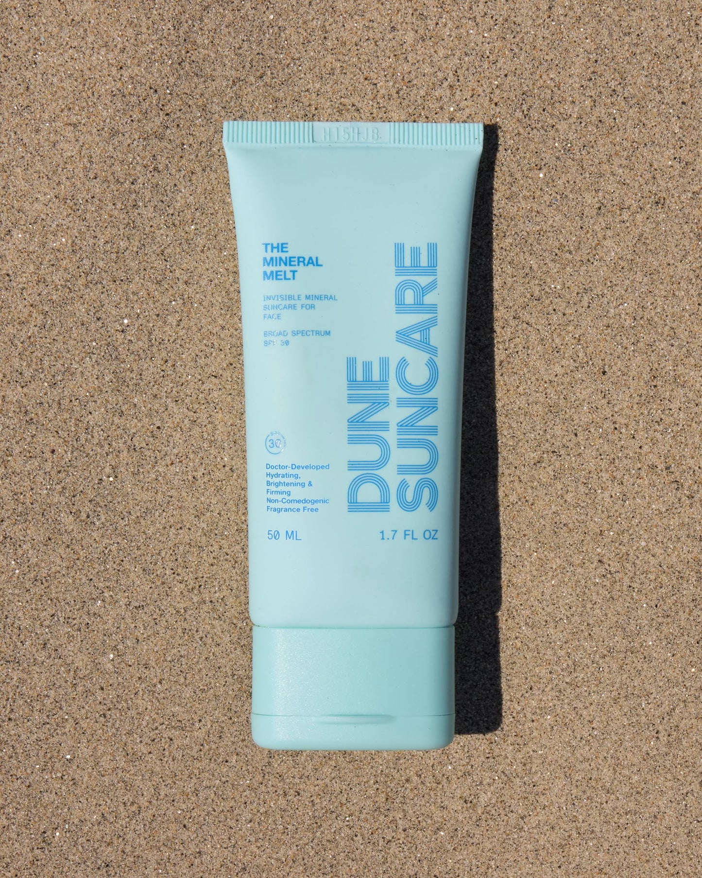 DUNE The Mineral Melt Mineral Face Sunscreen SPF 30, Broad Spectrum Zinc Sunscreen for Face, Sheer No White Cast Sunscreen, Fragrance Free Daily Facial Sunscreen with Peptides & Vitamin E, 1.7 Fl Oz