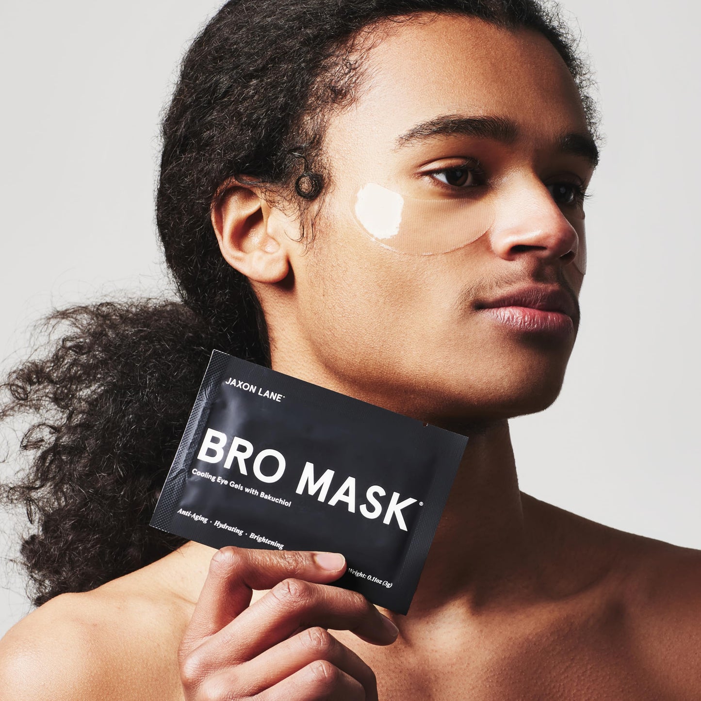 JAXON LANE BRO MASK Under Eye Patches for Men - Cooling Eye Patches for Dark Circles and Puffiness with Caffeine, Niacinamide, Hyaluronic Acid (2 x 6 Pairs)