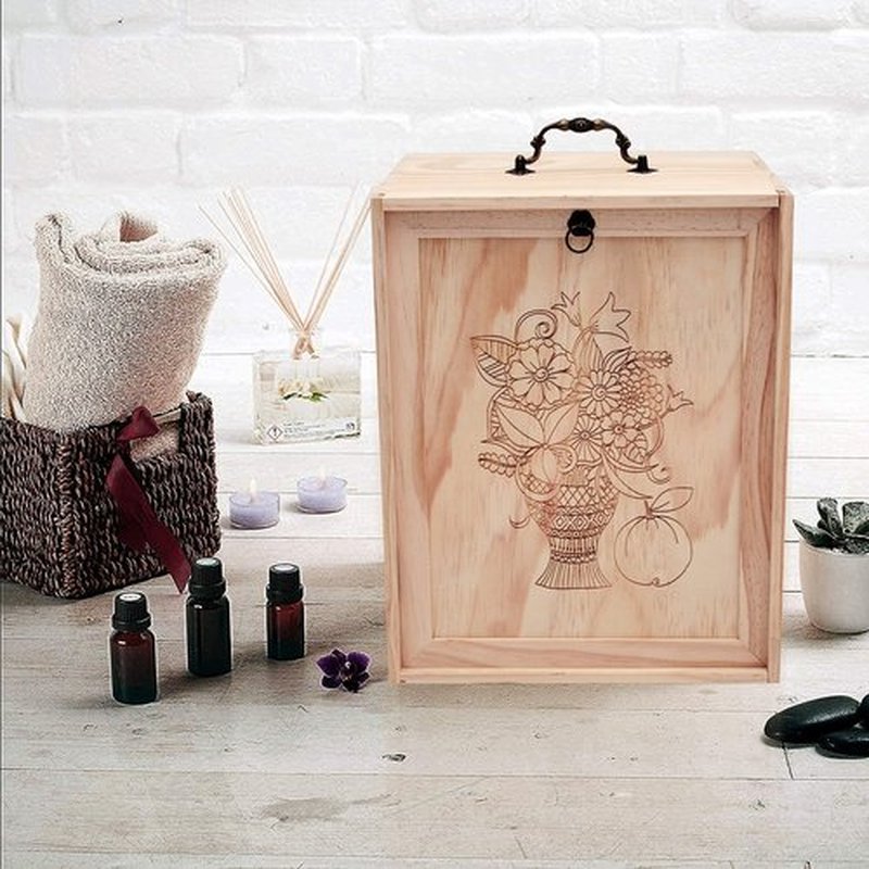 TORIBIO Essential Oils Box for 192 Bottles, Wooden Essential Oils Storage Organizer Holds 5 10 15 20 30 ml for Young Living & Doterra Bottles
