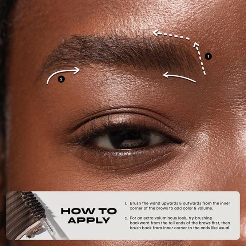 Stay Put Tinted Brow Mousse - Brown Black