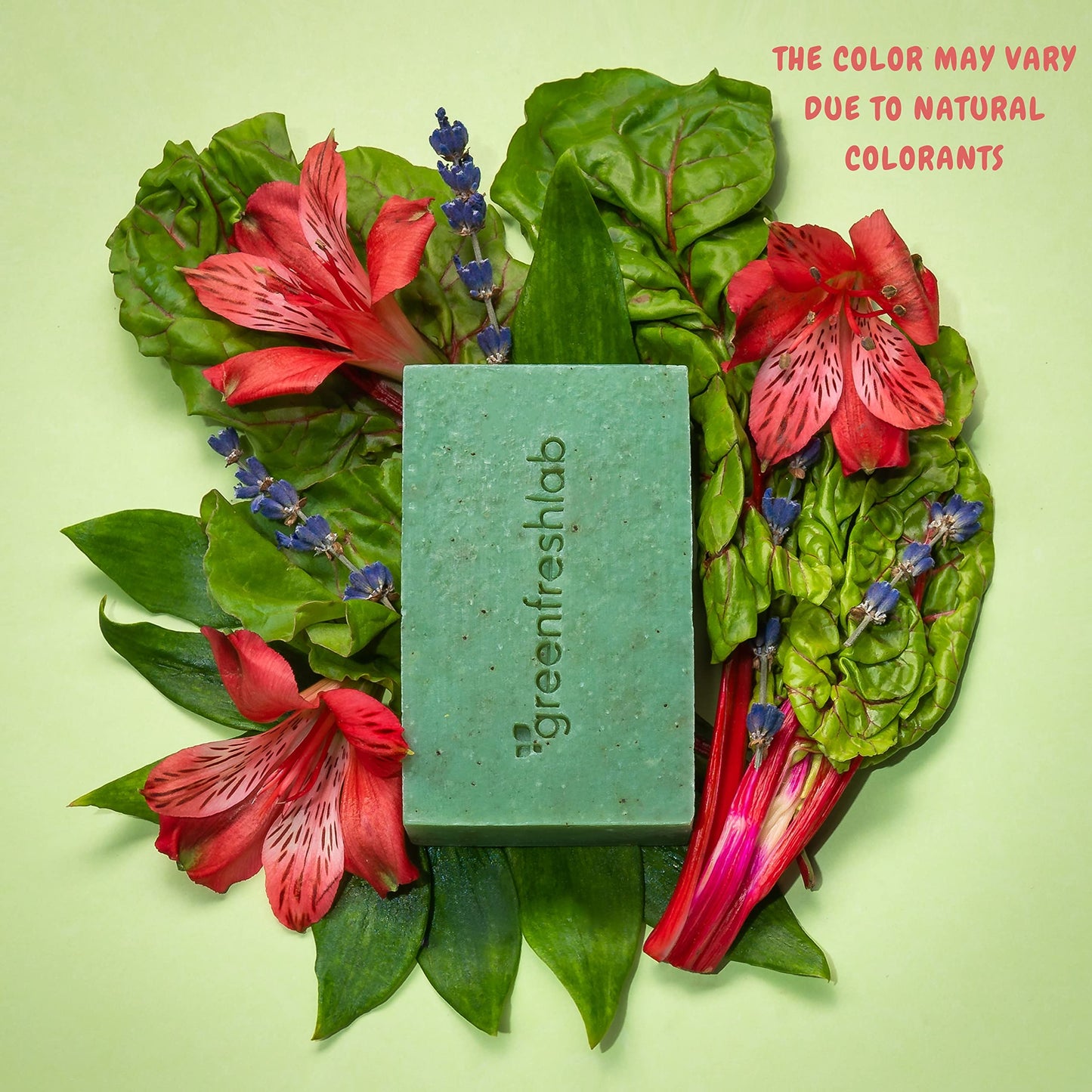Greenfreshlab Thyme + Rosemary Soap Bar 85% Organic Ingredients, Natural Help for Sensitive Skin, Enriched with Patchouli Oil, Uplifting Aroma, Vegan & Cruelty Free, 4 oz