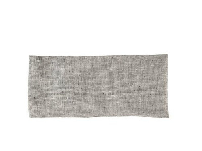 Aromatherapy Eye Pillow - 4.5 x 9 - Organic Lavender Chamomile Flax - Removable Washable Cotton Cover - Headache Relief Soothing spa Yoga Sleep - Gray
