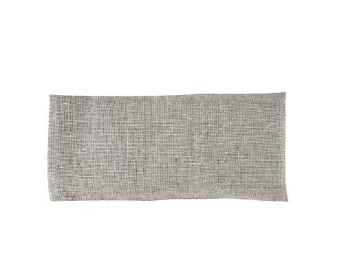 Aromatherapy Eye Pillow - 4.5 x 9 - Organic Lavender Chamomile Flax - Removable Washable Cotton Cover - Headache Relief Soothing spa Yoga Sleep - Gray
