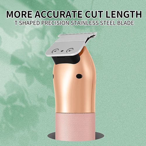 MASOVOTU Hair Trimmer for Men, Professional Hair Clippers Grooming Cutting Kit, Rechargeable Cordless Edgers Clippers Barber Beard Trimmer, Rose Gold
