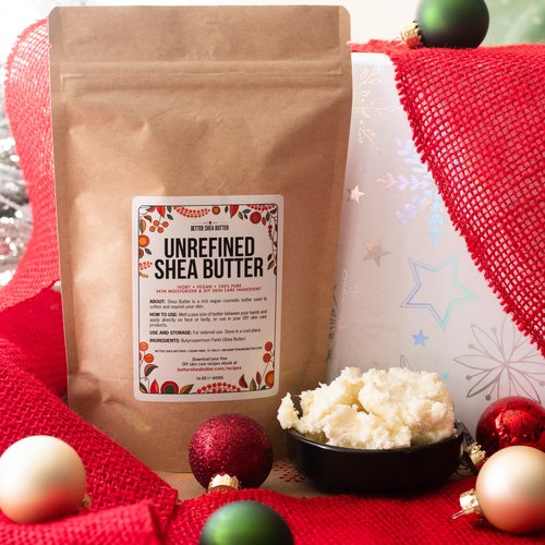 Raw Shea Butter - 100% Pure Shea Butter for Hair and Body | Unrefined Shea Butter to Make Lotion for Extremely Dry Skin, DIY Lip Balm, Body Butter and Shea Butter Soap | Natural Moisturizer