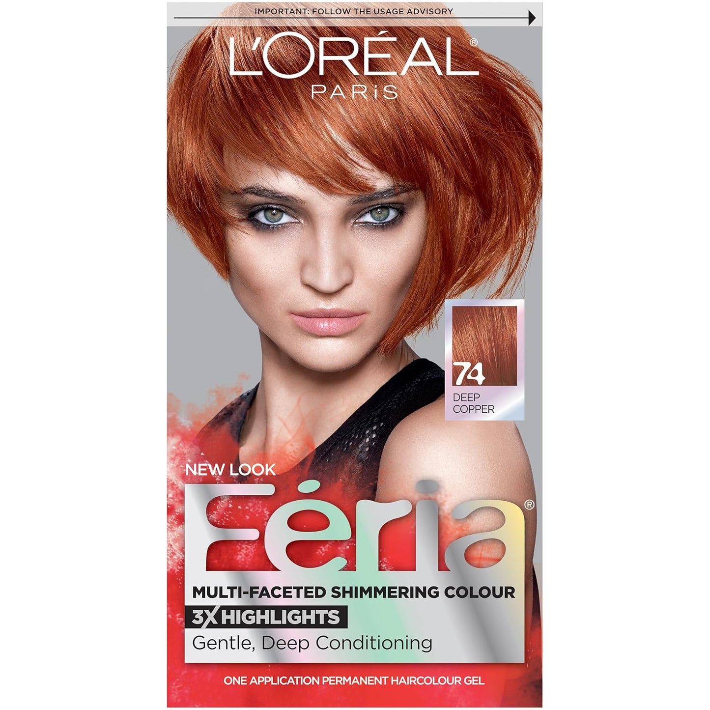 Feria Multi-Faceted Shimmering Permanent Hair Color Kit - C100 Star Lights Extreme