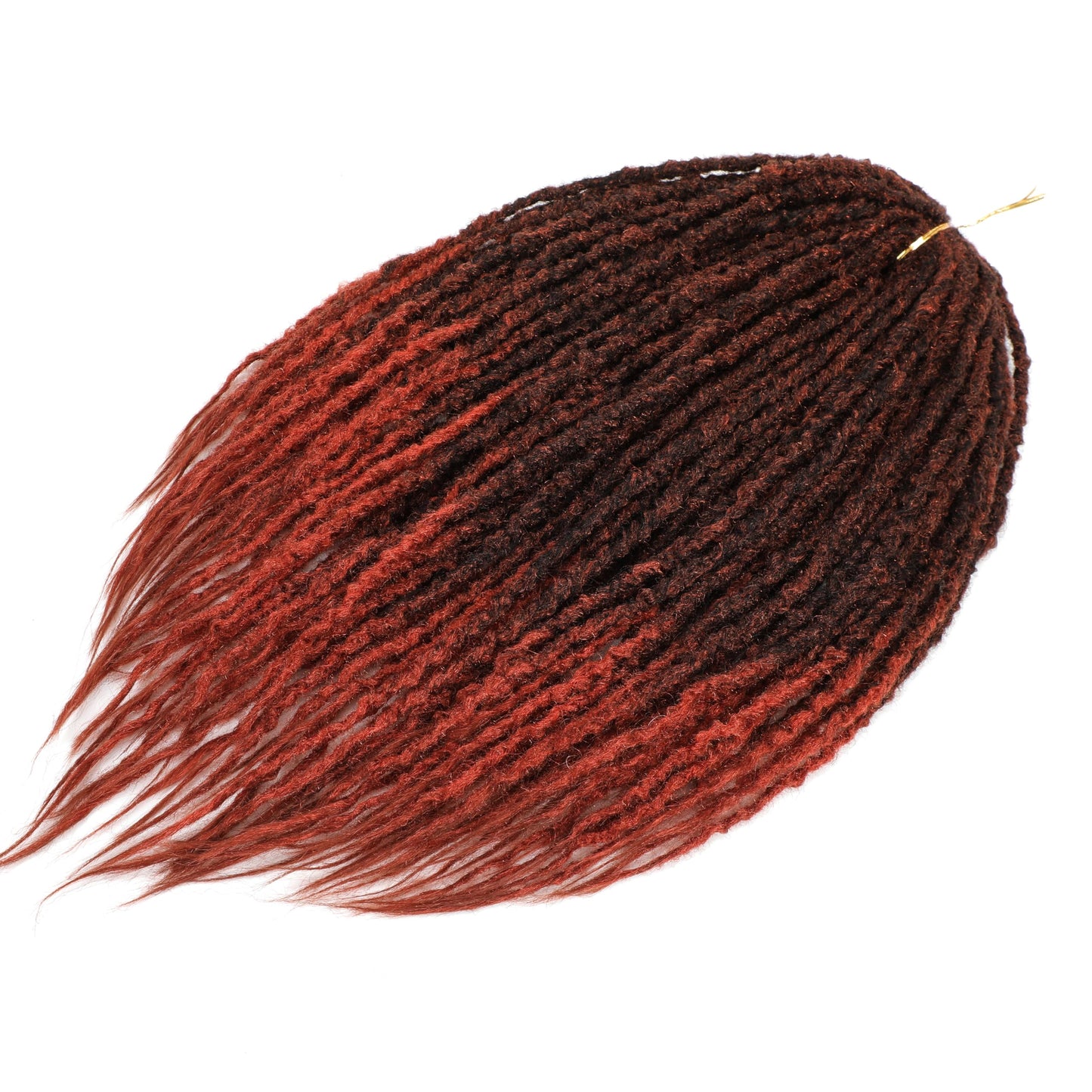 Aguacor Textured Dreads Synthetic Straight Double Ended Dreadlock Extensions with Texture 20inch 25 Strands Thin Soft DE Dread Extensions for Women (25 Strands, 1B/350)