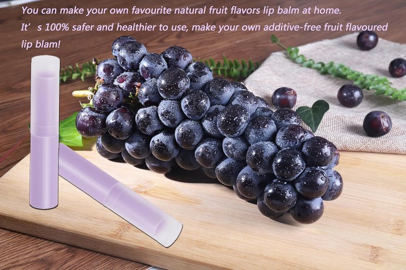 Mini Skater Empty Flavored Lip Balm Tubes - 25 Count | DIY Moisturizing Containers for Women (Purple)