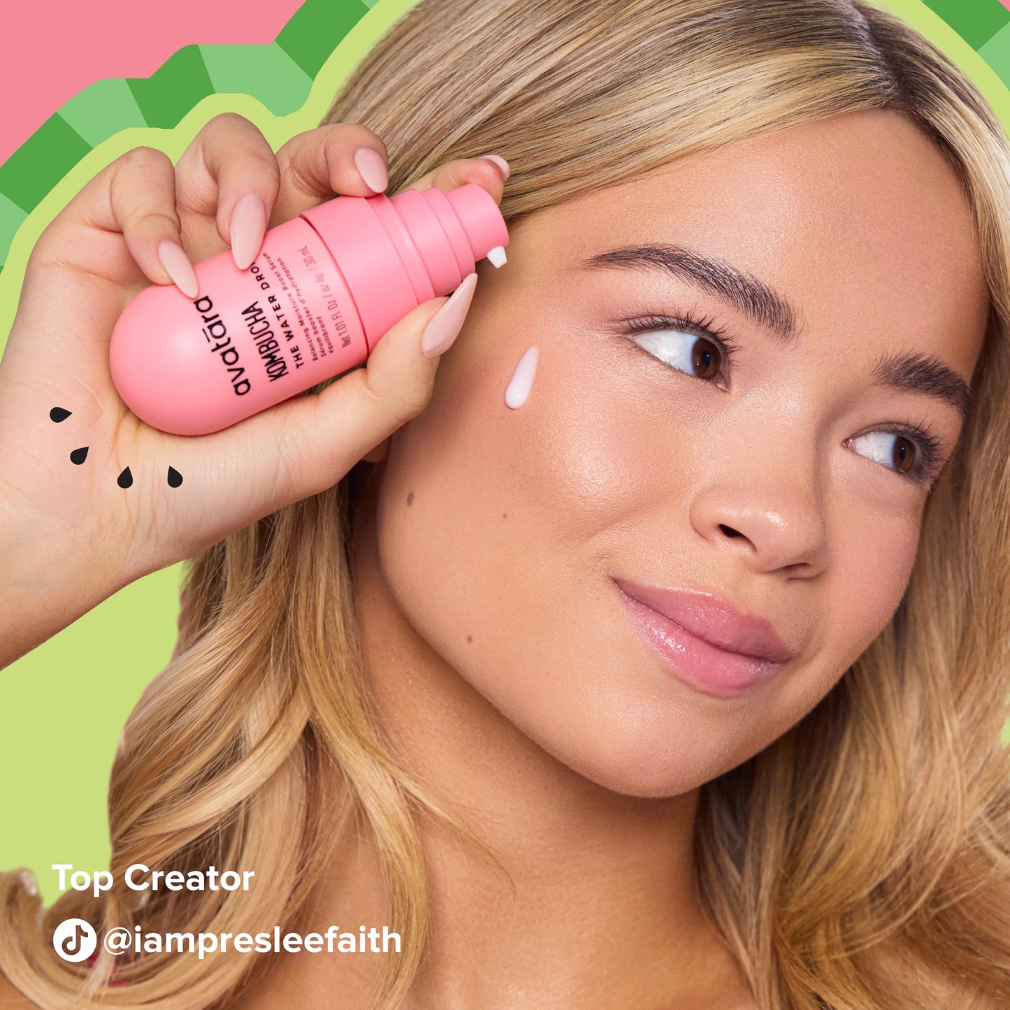 Avatara Kombucha The Water Drop Hydrating Serum - Ultra-Light Milky Serum with Kombucha, Coconut Water, Hyaluronic Acid, and Marshmallow Root - Hydrating Face Serum for Tween, Teen and All Skin Types