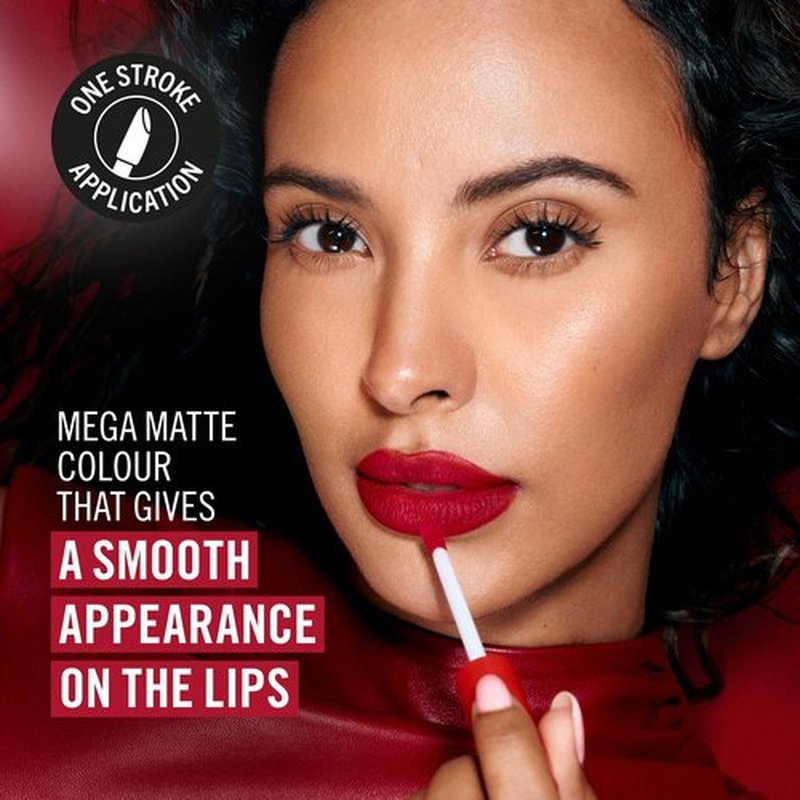 Rimmel London Lasting Mega Matte Liquid Lipstick, Long-Lasting, Hydrating, Vegan Formula - 810 - Plum this Show, 0.25oz
