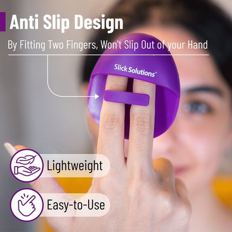 Slick- Silicone Facial Cleansing Brush, 4 Pack, Silicone Face Scrubber Exfoliator, Face Exfoliator Scrubber, Facial Scrubber for Face Cleanser Brush, Exfoliating Face Scrubber, Face Brush