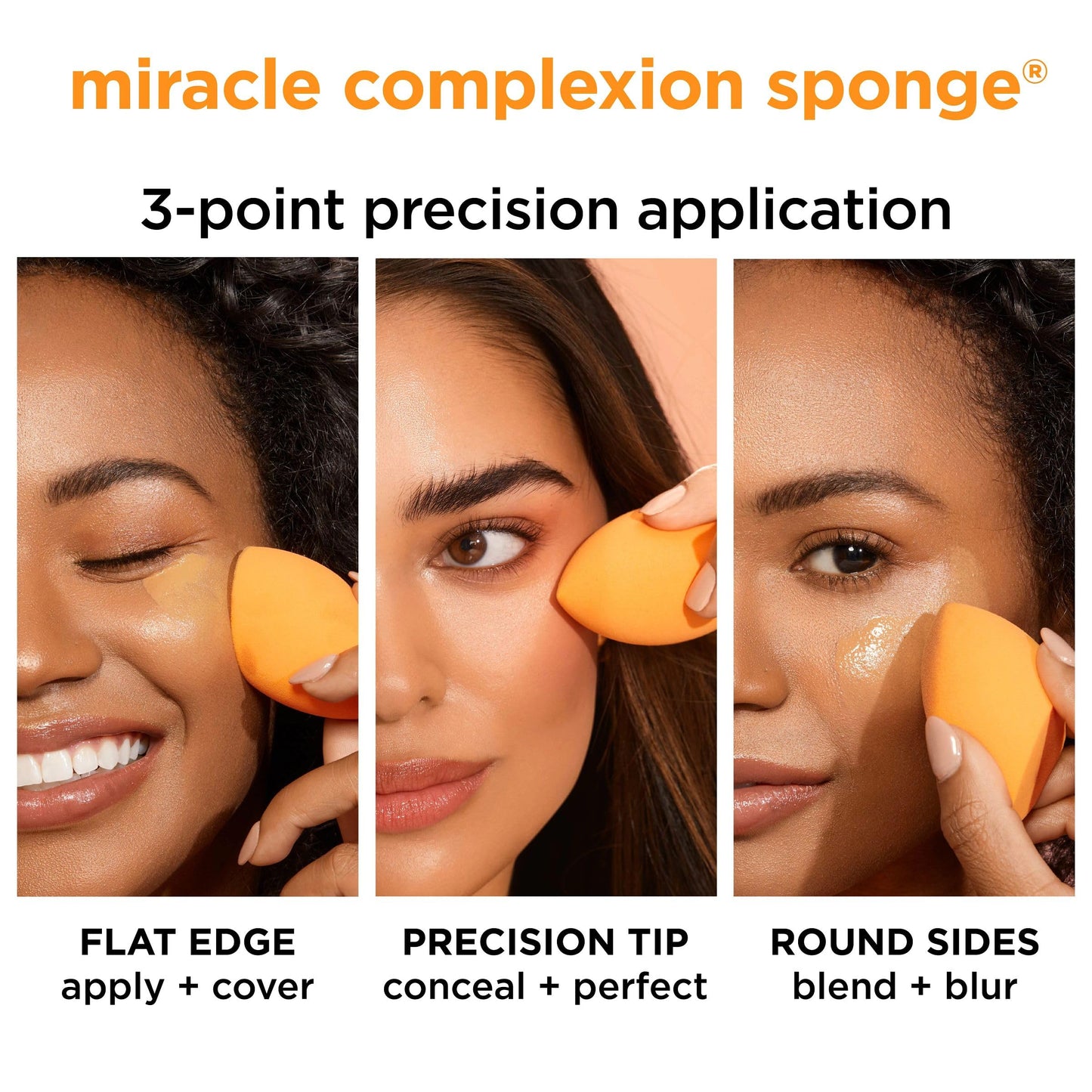 Real Techniques Mini Miracle Complexion Sponge Makeup Blender, Beauty Sponges,(2 Packs of 4, 8 Count Total)