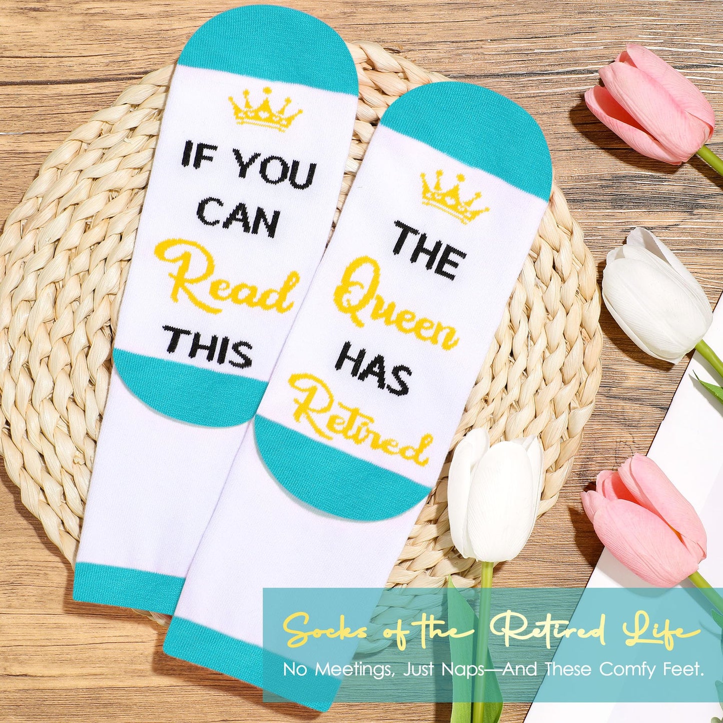 Retirement Gifts for Women 2026 Cool Retired Gifts for Women Blue Funny The Queen Has Retired Gift Basket for Woman Unique Happy Retirement Decorations for Teacher Coworker Nurse Mom Boss Female Her