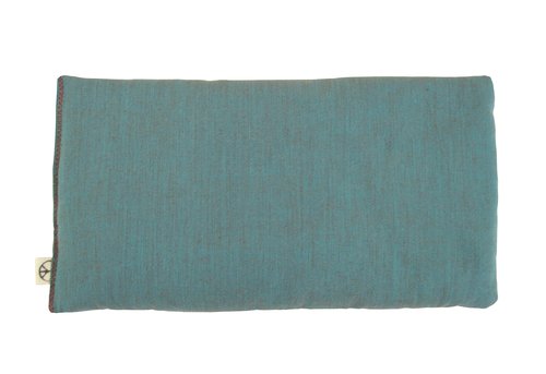 Peacegoods SCENTED Lavender Flax Seed Eye Pillow - 4 x 8.5 - Soft & Soothing Cotton - Naturally Calming Colors - teal green