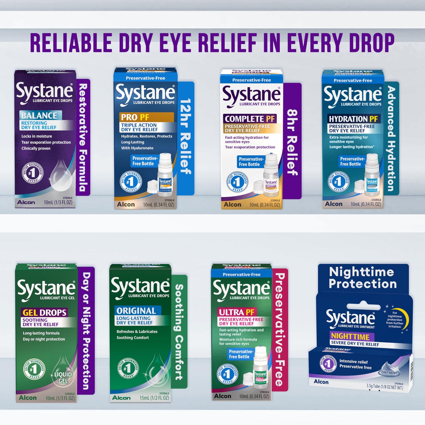 Systane Balance Lubricant Eye Drops, Restorative Formula, Twin pack, 0.33 Fl Oz (Pack of 2)