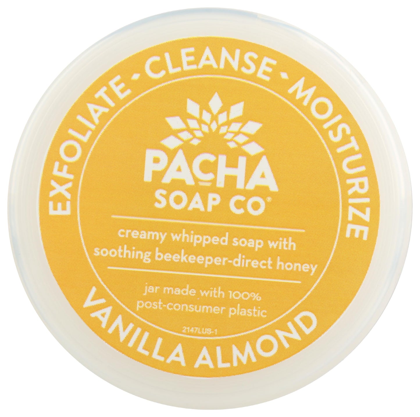 Pacha Soap Vanilla Almond Whipped Soap Scrub, 8 OZ