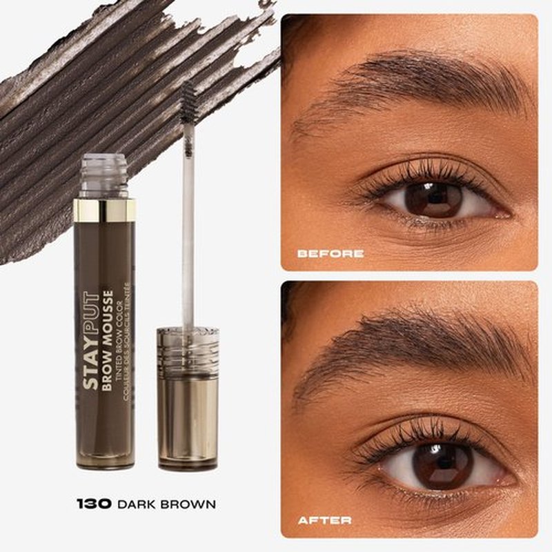 Stay Put Tinted Brow Mousse - Dark Brown