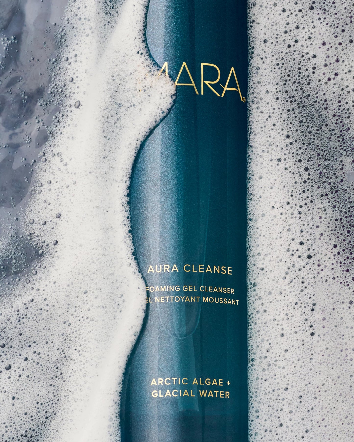 MARA Aura Cleanse Foaming Gel Cleanser – Hydrating Face Wash with Arctic Algae & Glacial Water – Gentle pH-Balancing Cleanser to Remove Dirt, Oil & Makeup Without Stripping (4 oz / 120 ml)
