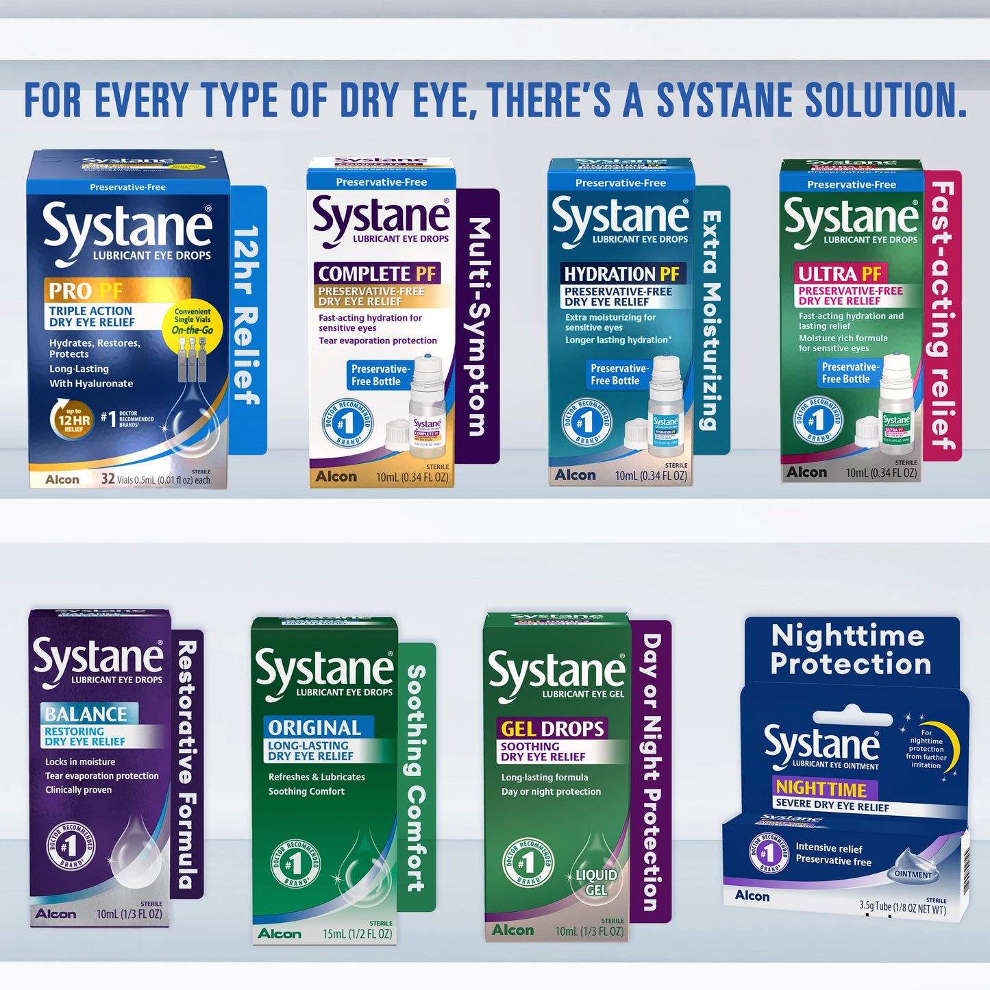 Systane PRO Preservative Free Eye Drops, 12 Hour Dry Eye Relief, 32 Vials