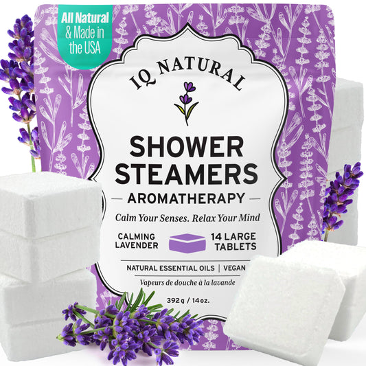 Lavender Shower Steamers Aromatherapy for Women- USA Made - Shower Bombs Aromatherapy for Women, Vapor Shower Tablets Aromatherapy, Menthol Shower Scent Steamers Cold and Flu, Organic Shower Steamer