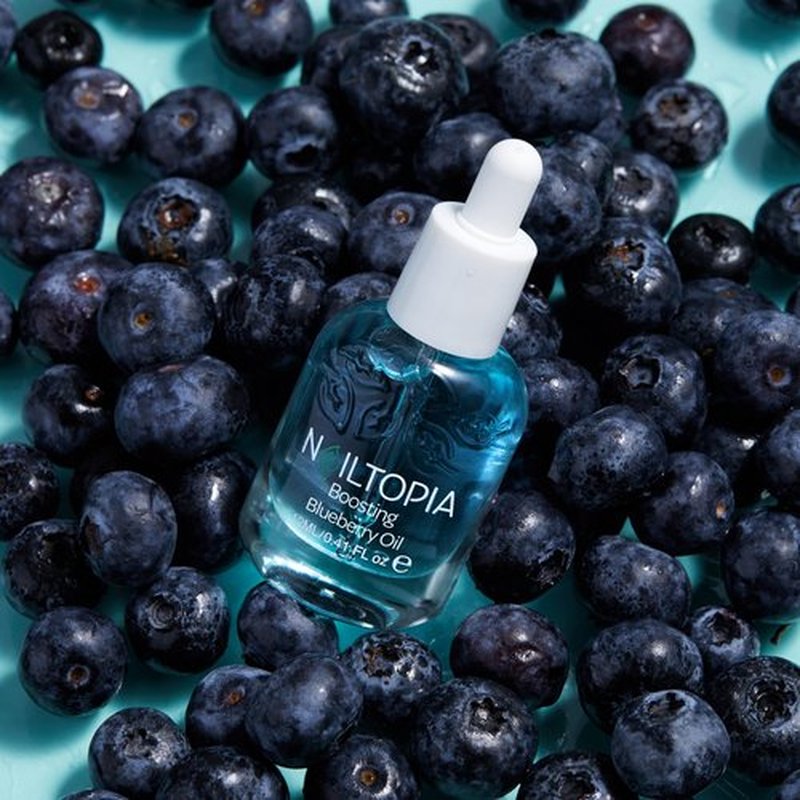 Nailtopia Fresh Revitalizing and Energizing Blueberry Oil - Cuticle Oil and Nail Growth - Nail and Cuticle Hydration - Bio-Sourced Nail Care - 0.41 oz (Pack of 2)