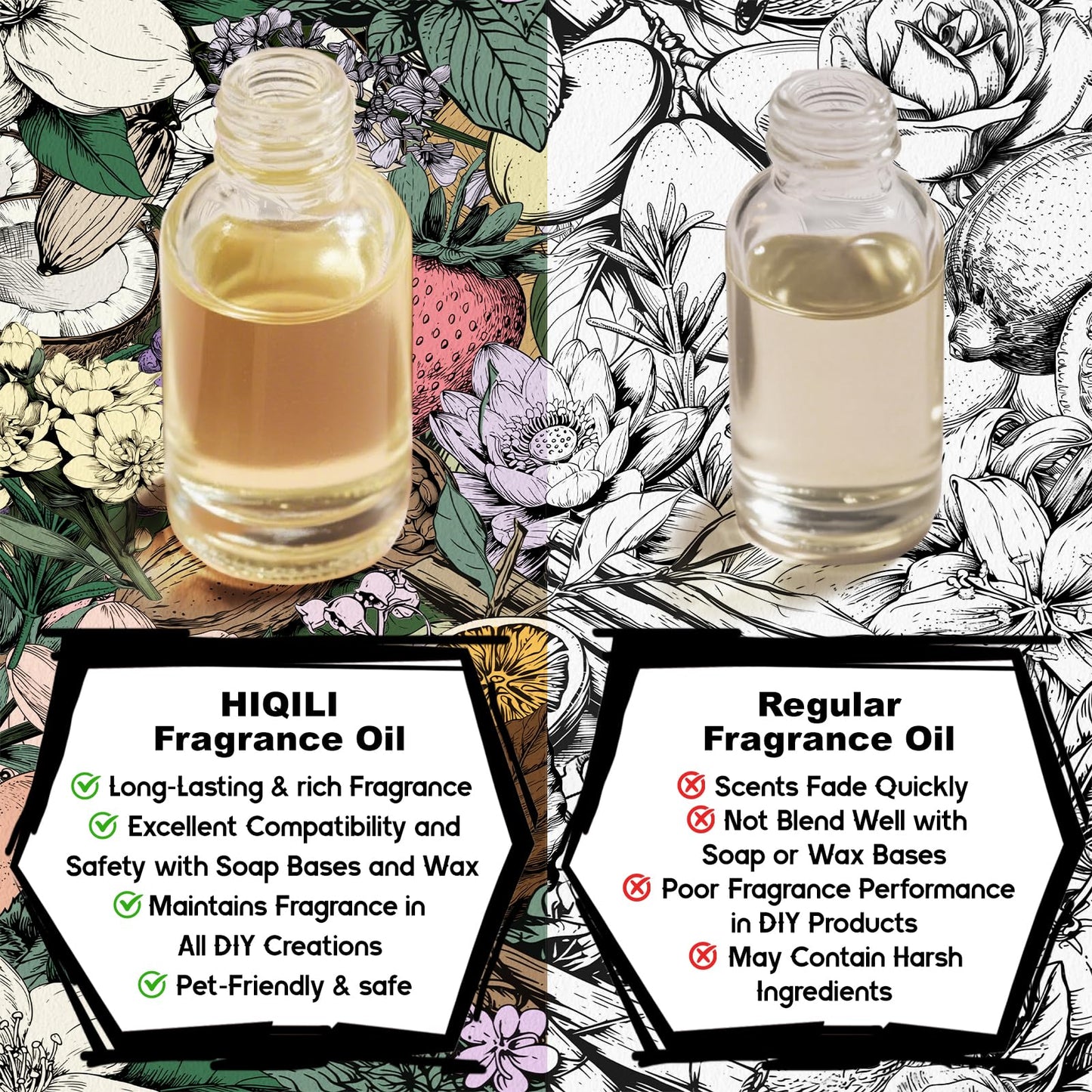 HIQILI Helichrysum Fragrance Oil from Natural Extracts, Essential Oil for Diffuser, Candle Making, DIY Helichrysum Balm - 1 Fl Oz