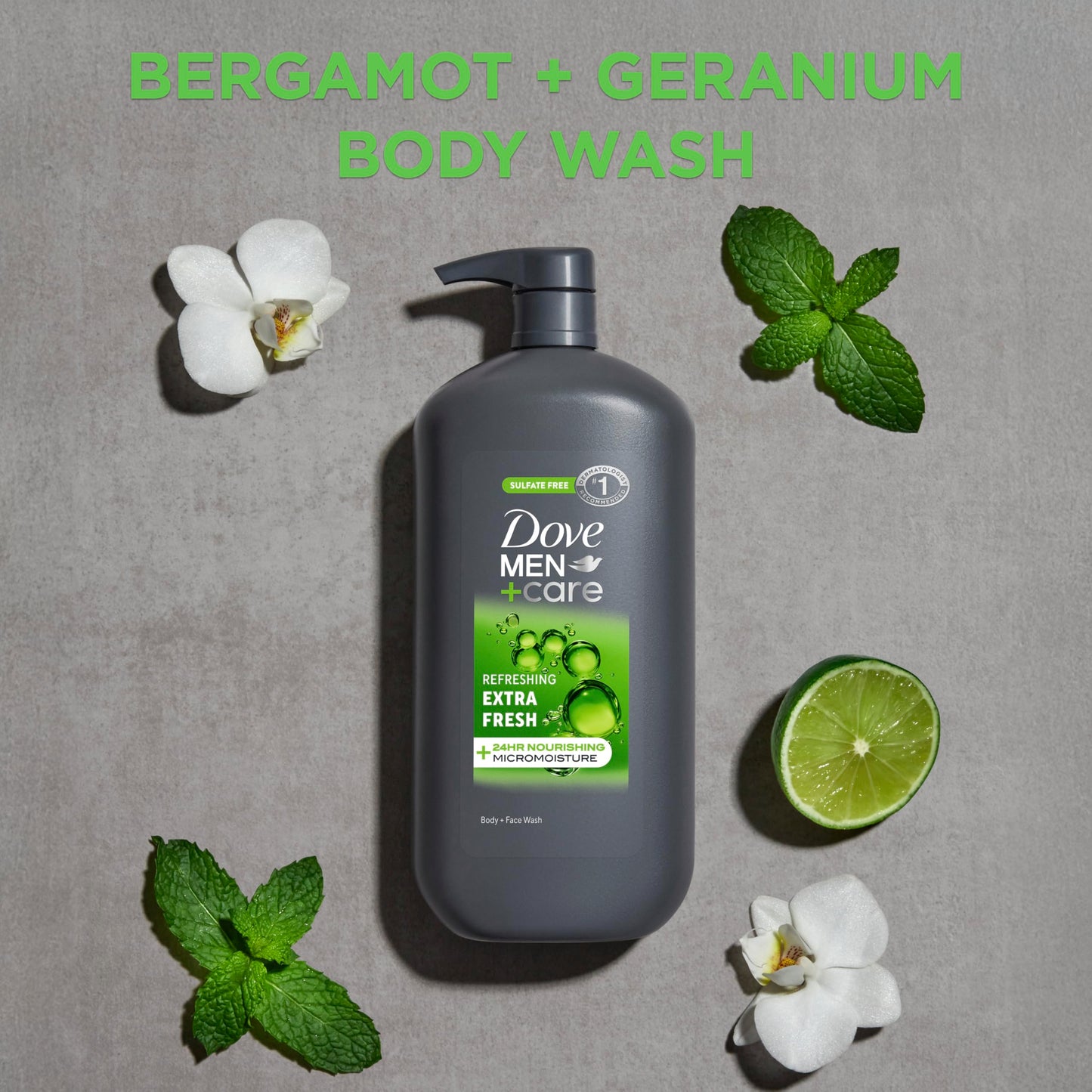 DOVE MEN + CARE Body and Face Wash Refreshing Extra Fresh Men's Body Wash with 24-Hour Nourishing Micromoisture Technology 30 oz