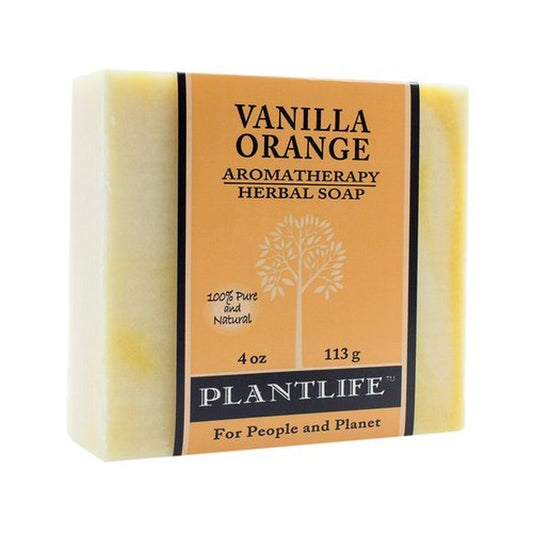 Plantlife Vanilla Orange Bar Soap - Moisturizing and Soothing Soap for Your Skin - Hand Crafted Using Plant-Based Ingredients - Made in California 4oz Bar